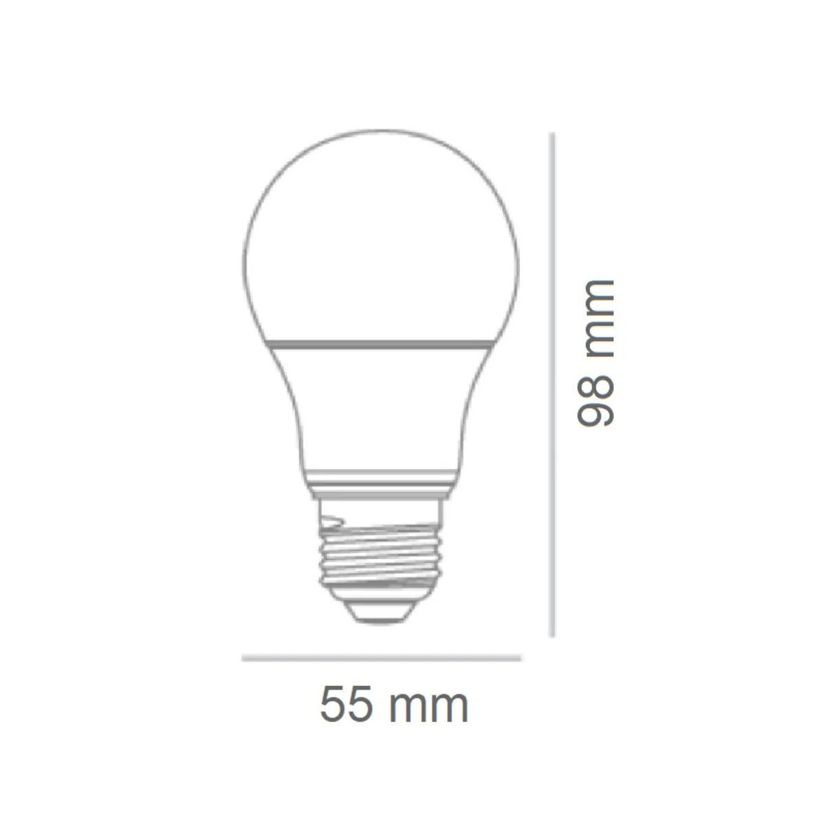 Foco Led A19 8.5W 100-240V E27 30K A19-Led/010/30 - Image 6
