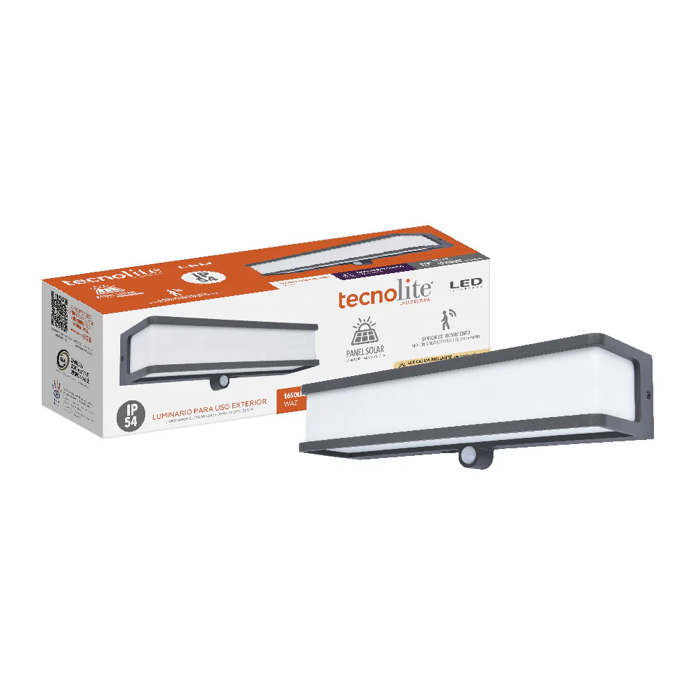 Arbotante Solar Exterior Led 16.5W 4.2Vcd 1000Lm 40K Gris 1941504 - Image 4