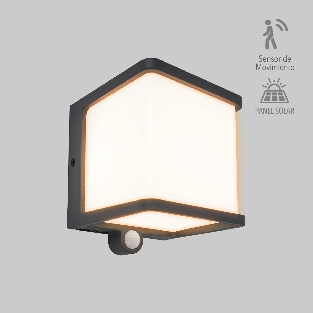 Arbotante Solar Exterior Led S/Piso 7.5W300Lm30K Gris 1941502 - Image 4