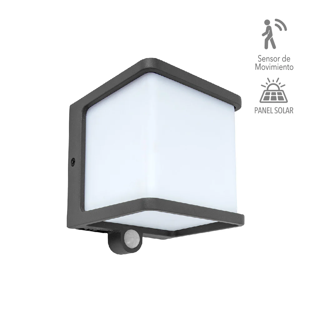 Arbotante Solar Exterior Led S/Piso 7.5W300Lm30K Gris 1941502 - Image 5