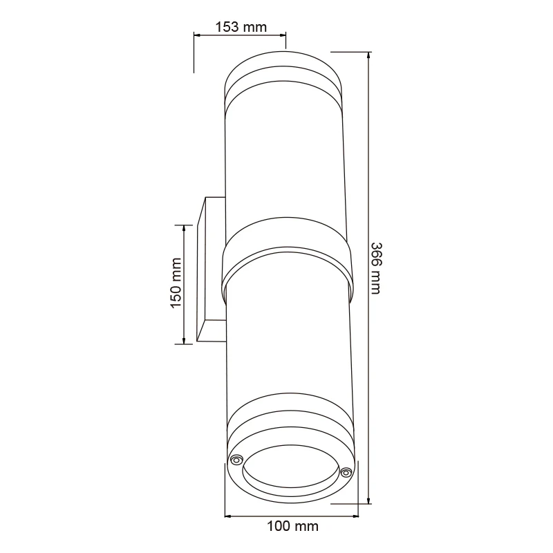 Arbotante Toledo I Antracita 120W 100-240V E27X2 H-1075/An Ef8549 - Image 9