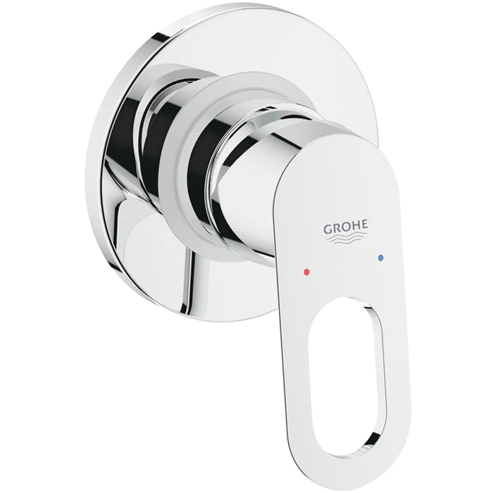 Monomando Para Regadera/Tina Bauloop Sin Desviador, Incluye Válvula Grohe Pv9630