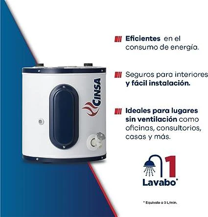 Calentador Eléctrico Cinsa De Depósito 220V 4.0Kw 22L Pv1103