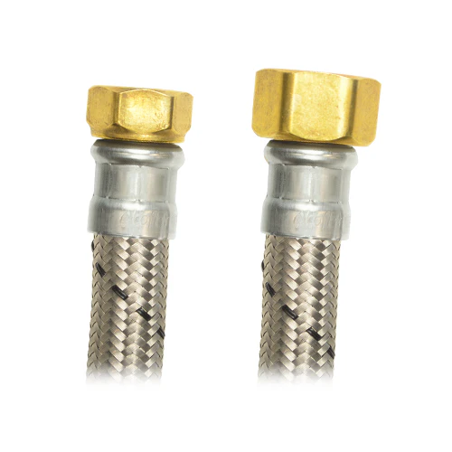 Conector Flexible Para Boiler Ab-D80 | Acero Inoxidable | 80 Cm | ¾ X ½ Fip - Image 2