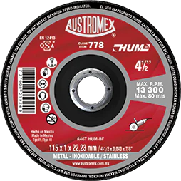 Disco Corte Metal Delgado 4 1/2 Hum 778