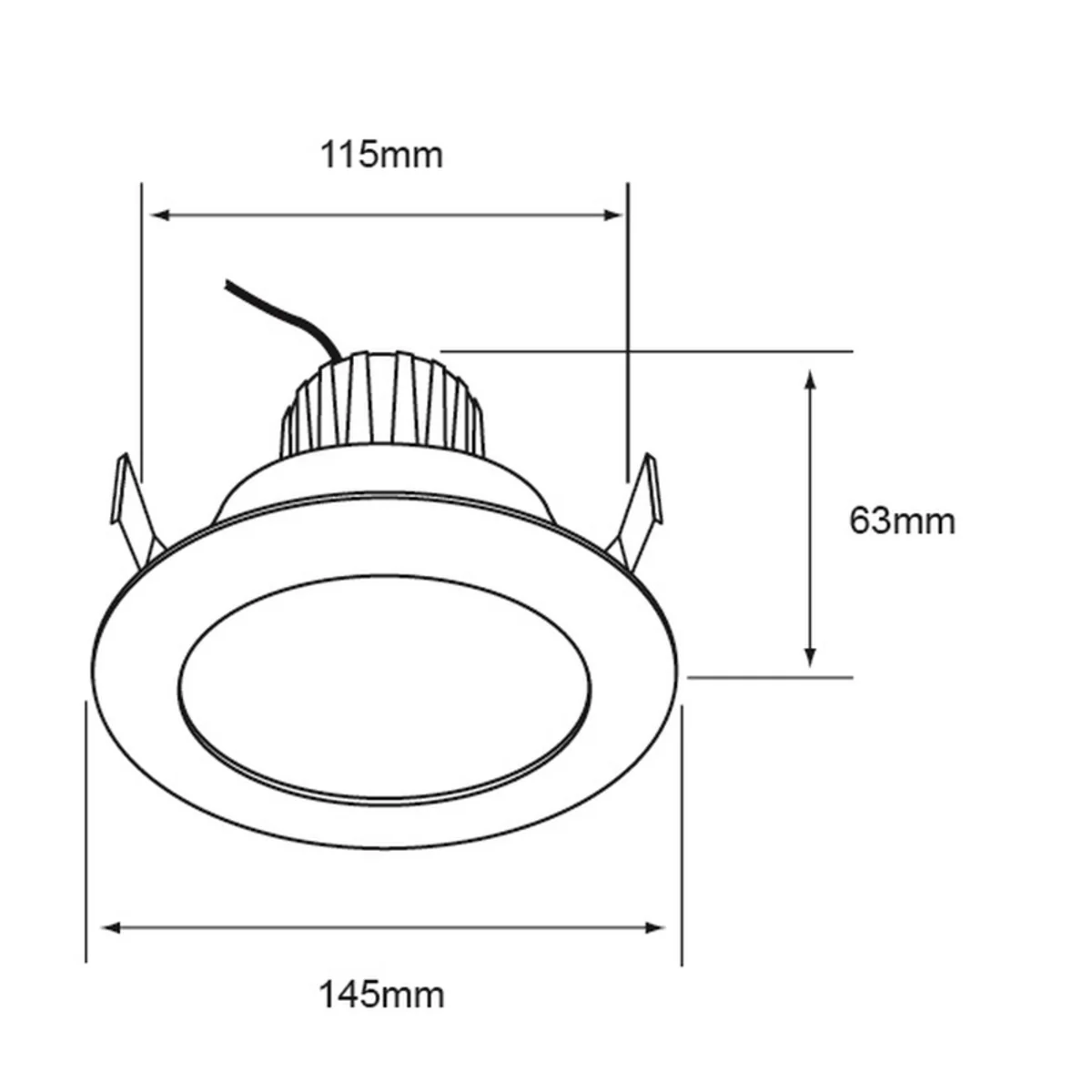 Empotrable LED Nova I Negro 11W 6500K 800Lm - Image 9