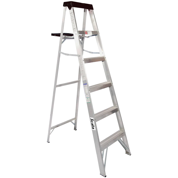Escalera Cuprum Scala 5 Peldaños Plateado Pf8531
