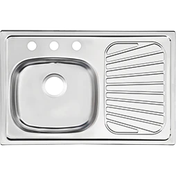 Fregadero Ace Inox 80X52 Cms Escu Der 93848535