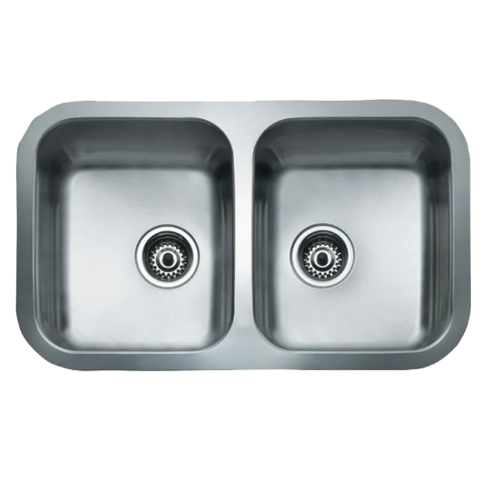 Fregadero De Submontar De 2 Tinas Acero Inoxidable 77.9 X 46.4 Cm Pm21025