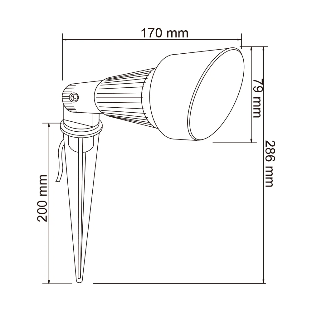 Reflector con Estaca Bilbao Verde H-750/V 050W 100-240V/12V Exn - Image 5