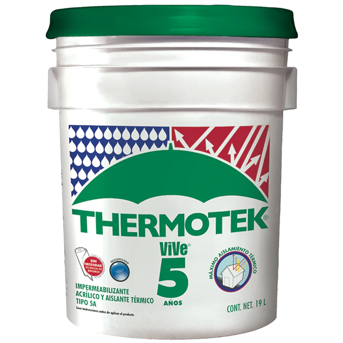 Impermeabilizante Thermotek Vive Blanco Cubeta Hipoteca Verde Pg0520