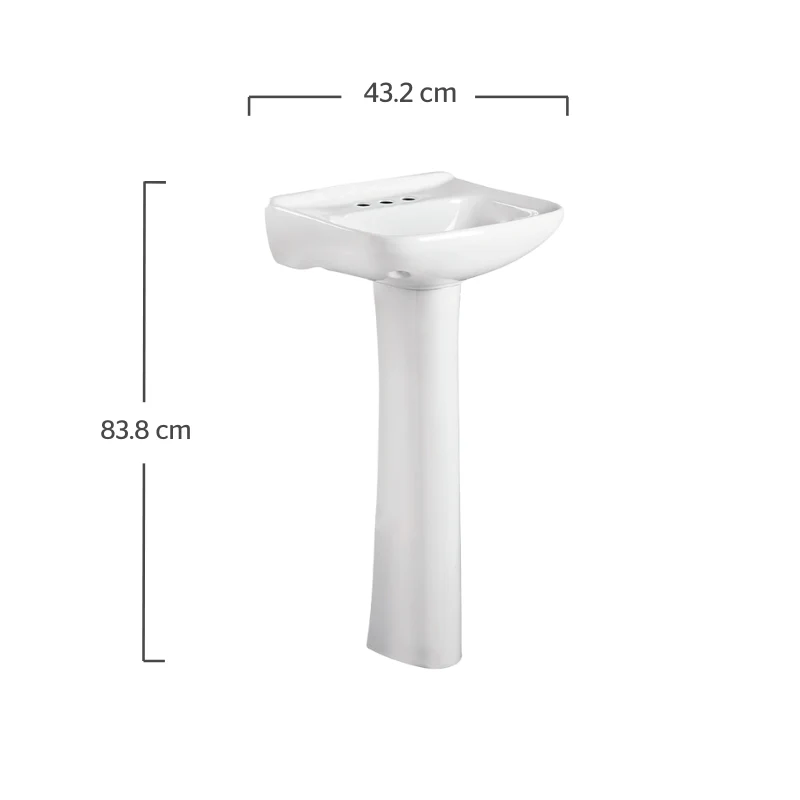 Lavabo Cosmos Color Blanco Cerámica - Image 4