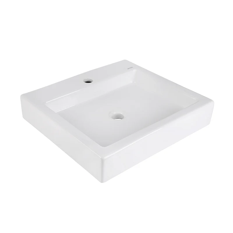 Lavabo De Sobreponer Kub Cerámica De Alto Brillo Sin Rebosadero 52222-021 Pm5467 - Image 3