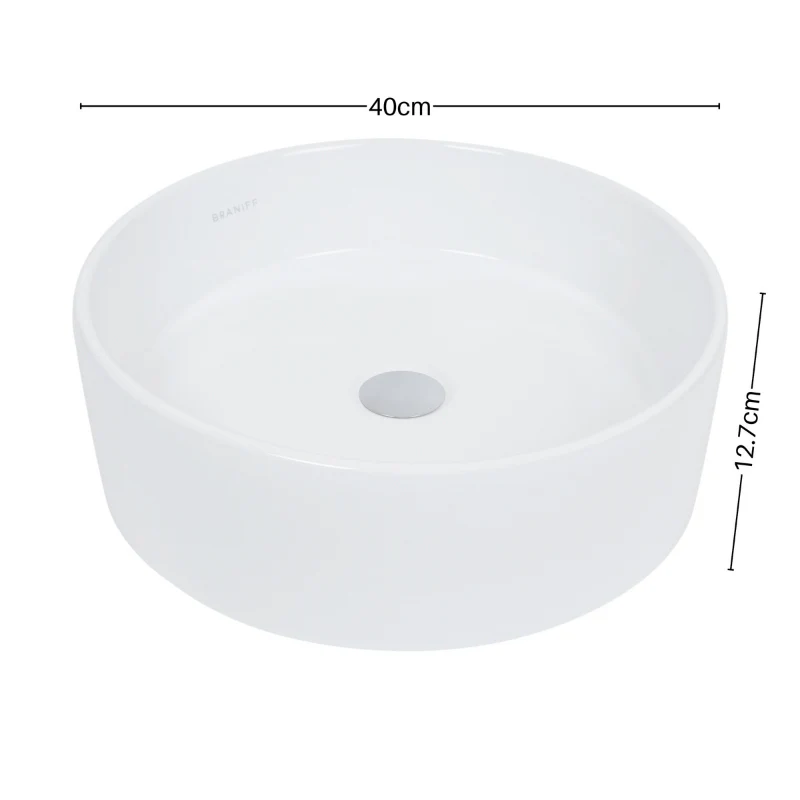 Lavabo De Sobreponer Totti Blanco Lver-52057021 Cerámica Pm5458 - Image 3