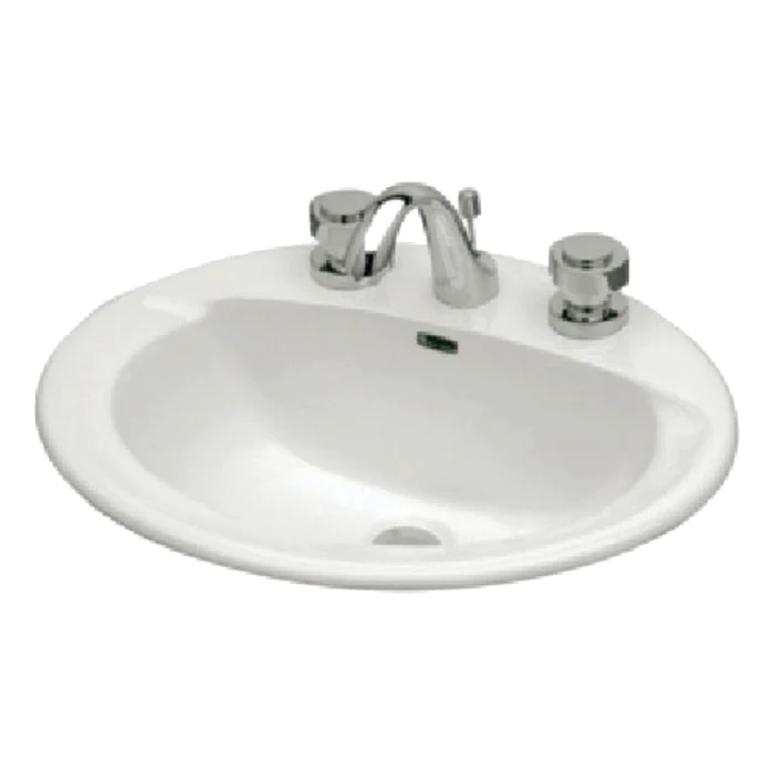 Lavabo De Sobreponer Venezzia Color Blanco De 4 Pulgadas Pm6998G