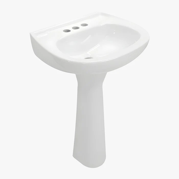 Lavabo Jazmín Blanco Cato | 4 | Cerámica Esmaltada | Para Montaje En Pared - Image 3