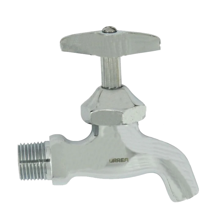 Llave De Agua Con Pico Cromado, Modelo 18Cr, Urrea