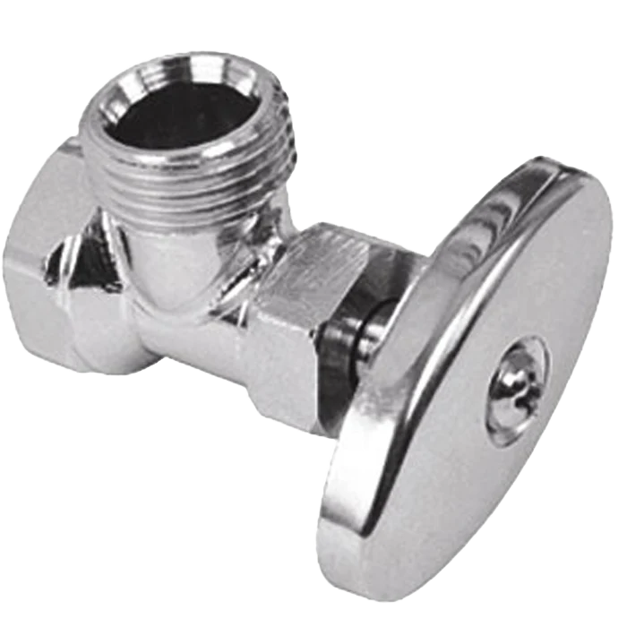 Llave De Control Urrea Angular Acabado Cromado Pv8616