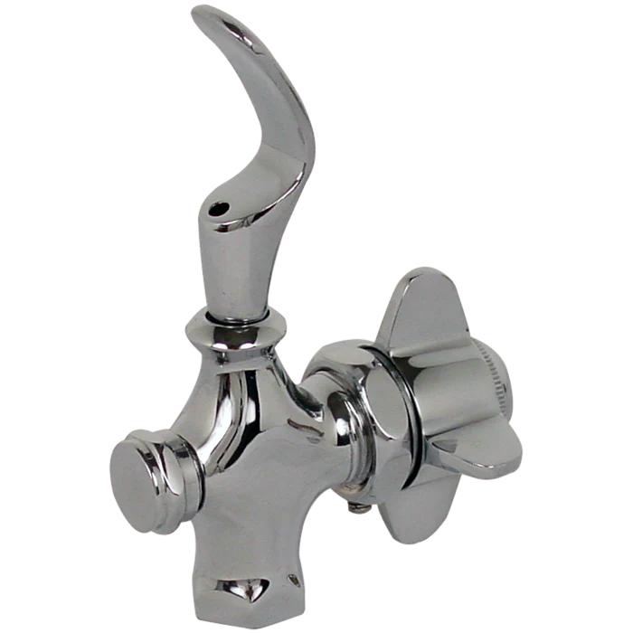 Llave Para Bebedero Control Automatico Acabado En Cromo 16Bb Rugo Pv6039