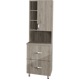Locker De Cocina Color Ceniza 60X60X212 Cm Bochetti 1241216