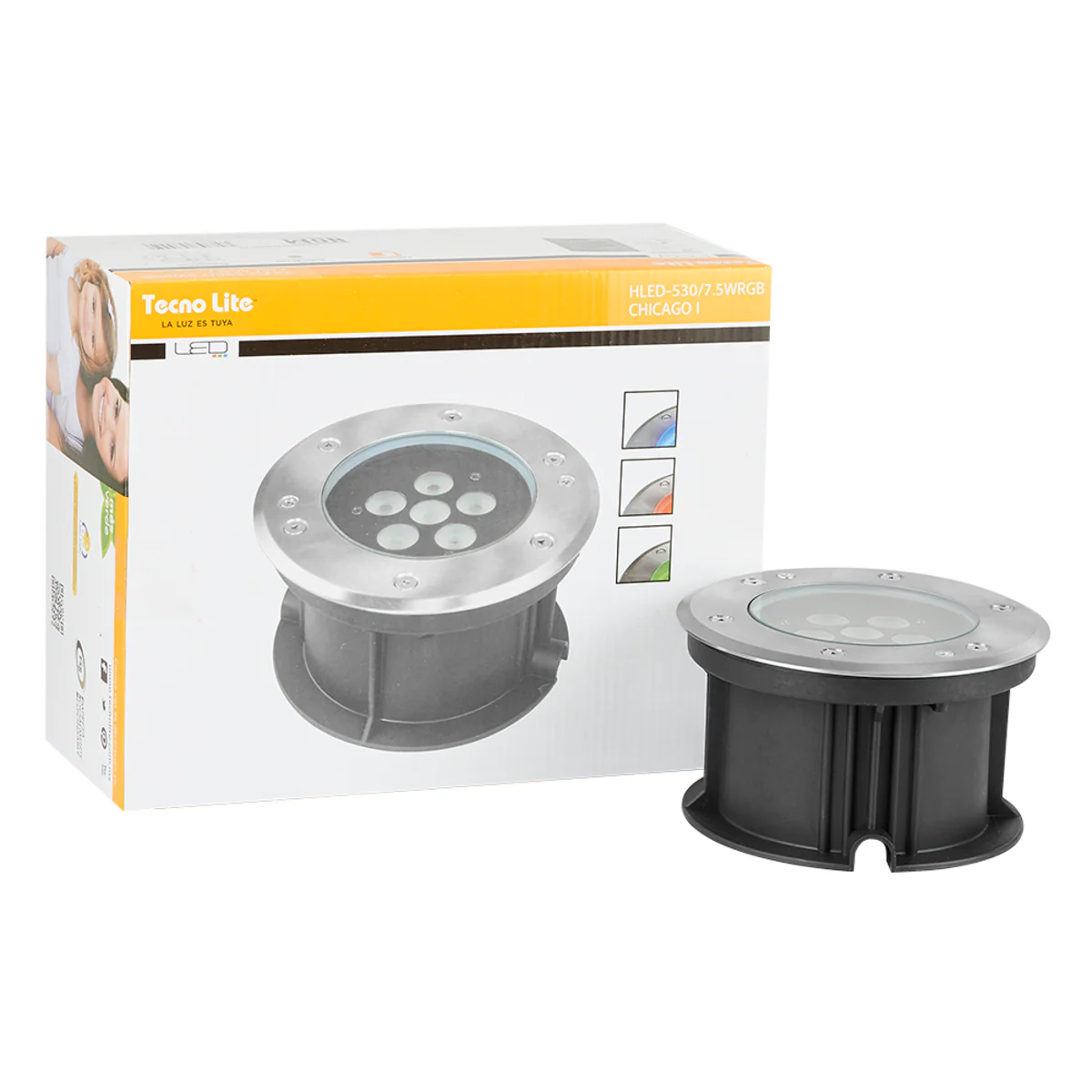 Luminaria Empotrable Chicago Sat 07.5W 100-240V EF9256 Hled-530/7.5Wrgb - Image 6