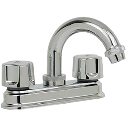Mezcladora Para Lavabo 4 Cartucho Cerámico Modelo 24T Cromo