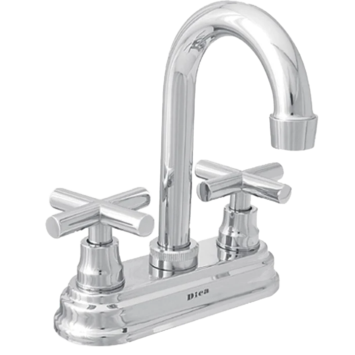 Mezcladora Para Lavabo 4Pulg Con Manerales, Modelo 4061, Acabado Cromo, Dica