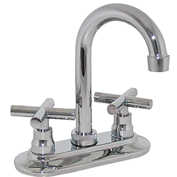 Mezcladora Rugo 24Cc Para Bar 4 Pico Abatible Cartucho CeráMico Cromo