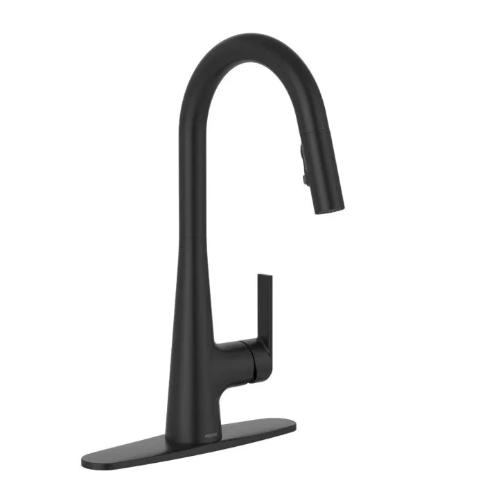 Monomando Para Cocina Con Rociador Extraible Negro Mate Iriza 7891Bl