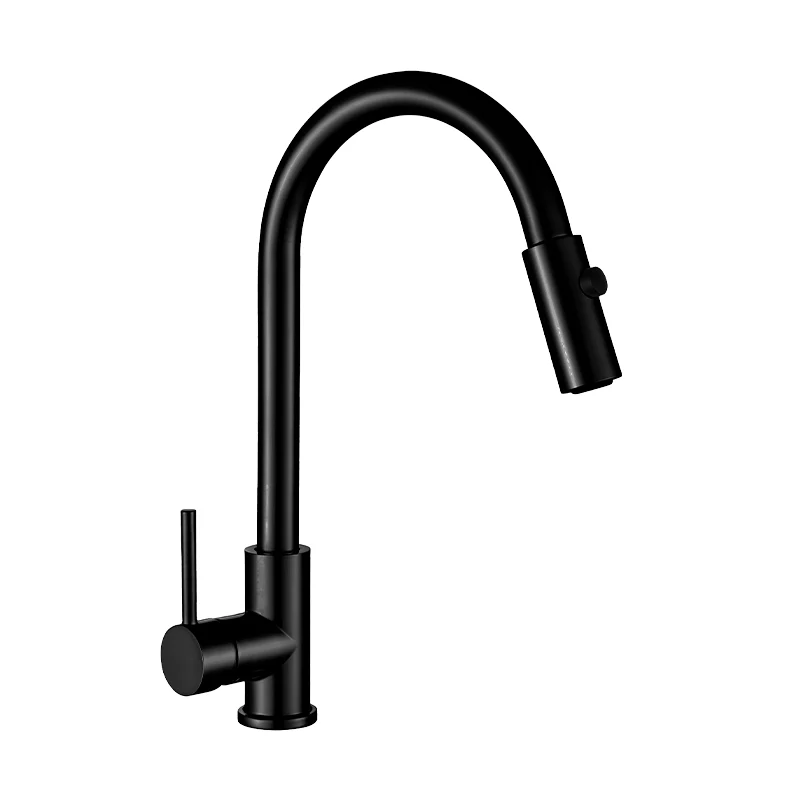 Monomando Ecológico Negro Mate para Fregadero Giratorio 360