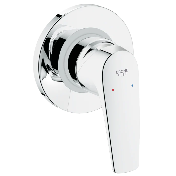 Monomando Grohe Para Regadera/Tina Bauflow Con Válvula Cromo Pv9632