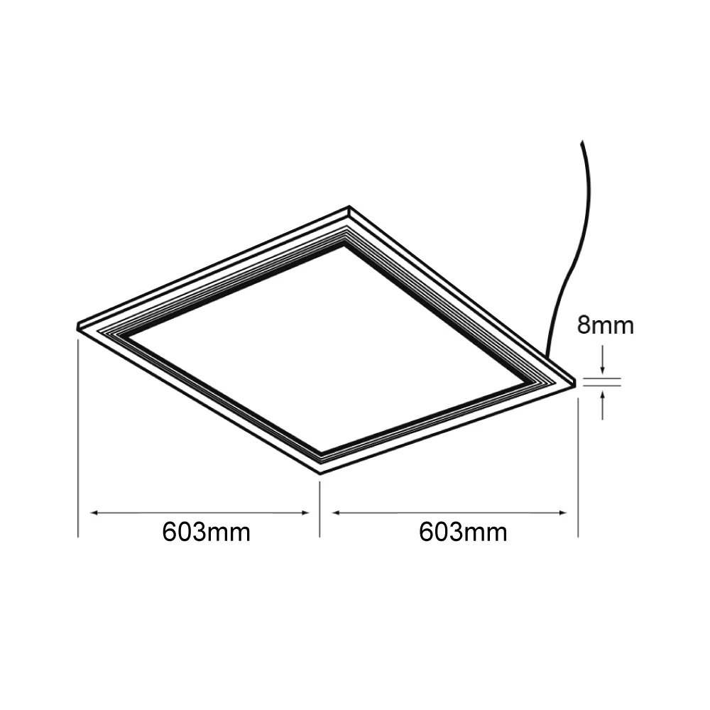 Panel LED Domus I Satín 40W 6500K - Image 9