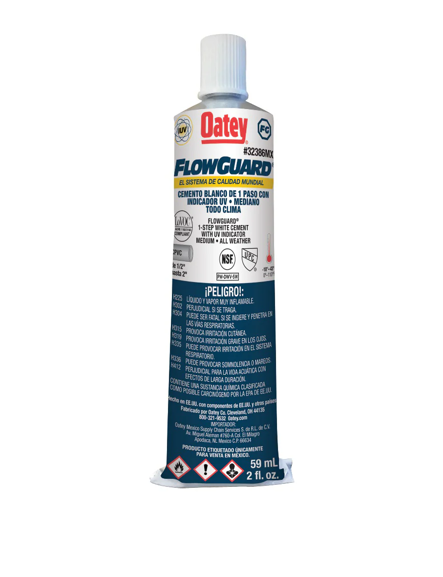 Pegamento Para Cpvc Blanco (2 Oz / 60 Ml), Modelo 32386Mx, Oatey Pg3162