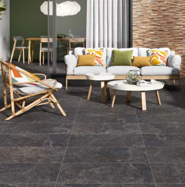 Piso Cer Mate Roca August Fd Negro 1a 45x90 1.62mt Laugnue19aw (precio por metro) - Image 2
