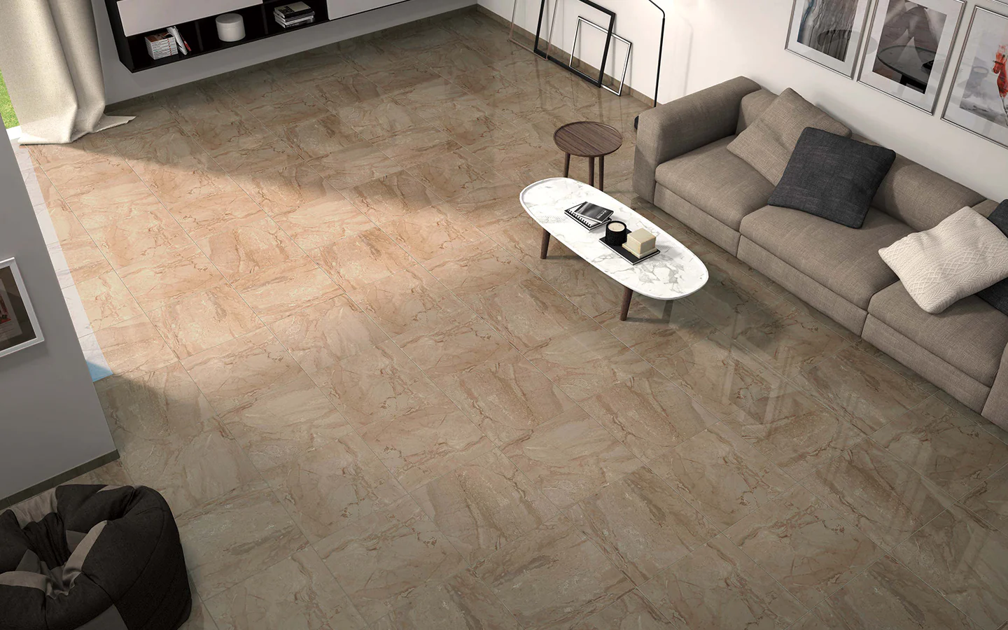 Piso Cerámico Manchester Marfil 55.5X55.5 Cm Vitromex Cobertura: 1.54 M² Por Caja Pz1034, (Precio Por Metro) - Image 2