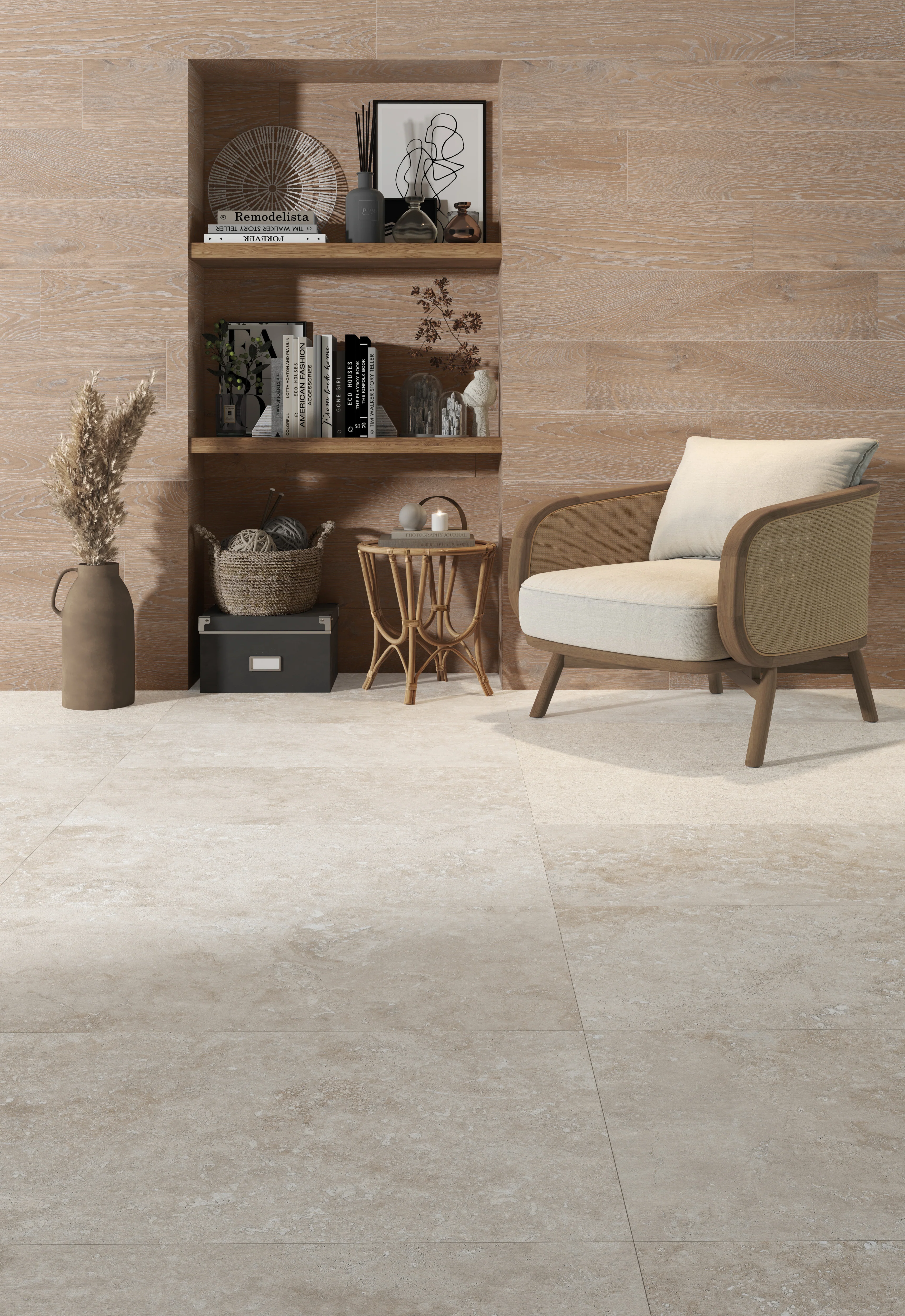 Piso Cerámico Supergres Rectificado Fiore 45X90 Cm Cesantoni Cobertura: 1.63 M² Por Caja Pq3323, (Precio Por Metro) - Image 3
