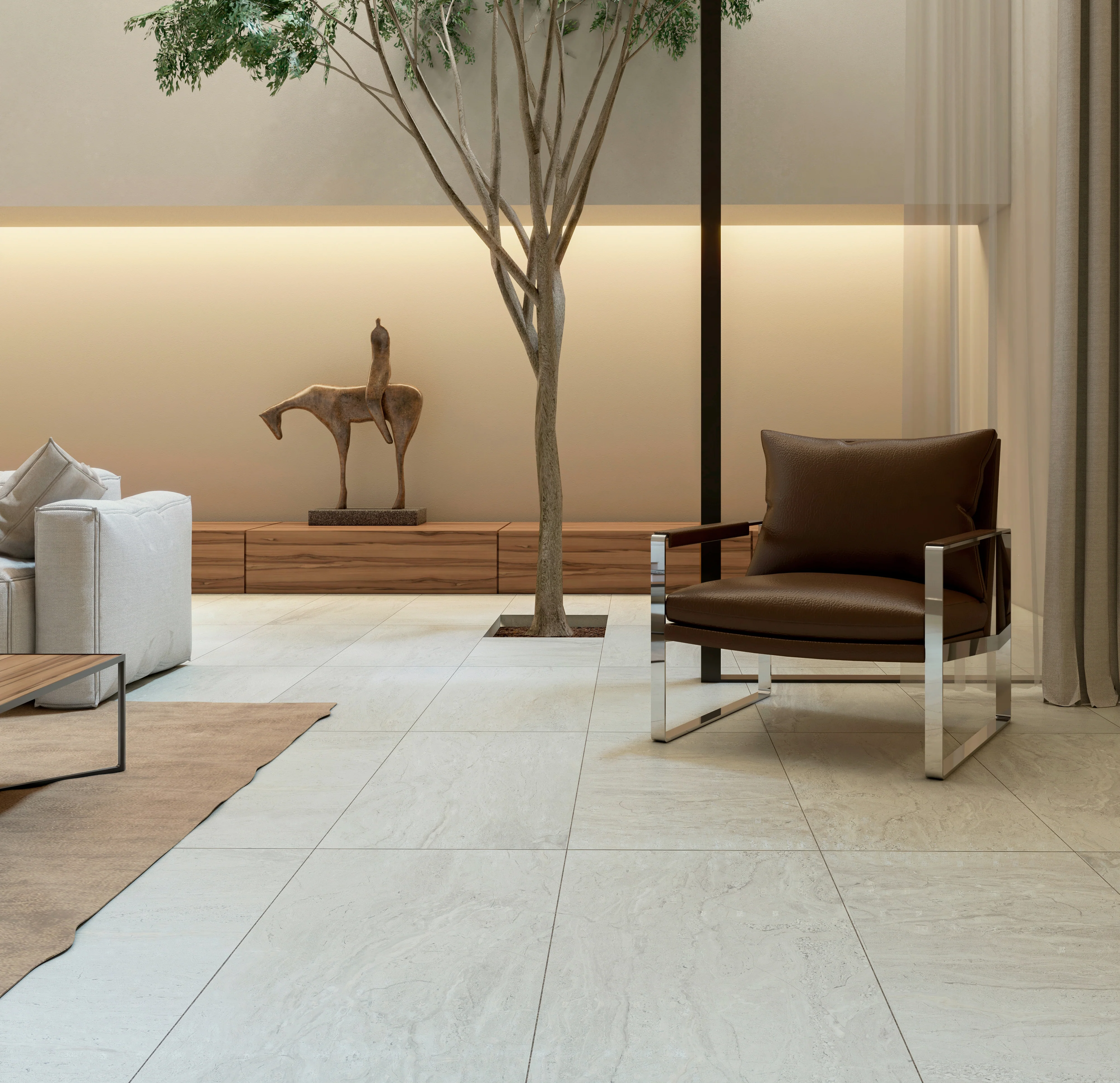 Piso Cerámico Supergres Rectificado Lanz Sg 45X90 Cm Cesantoni Cobertura: 1.63 M² Por Caja Pq30380, (Precio Por Metro) - Image 3