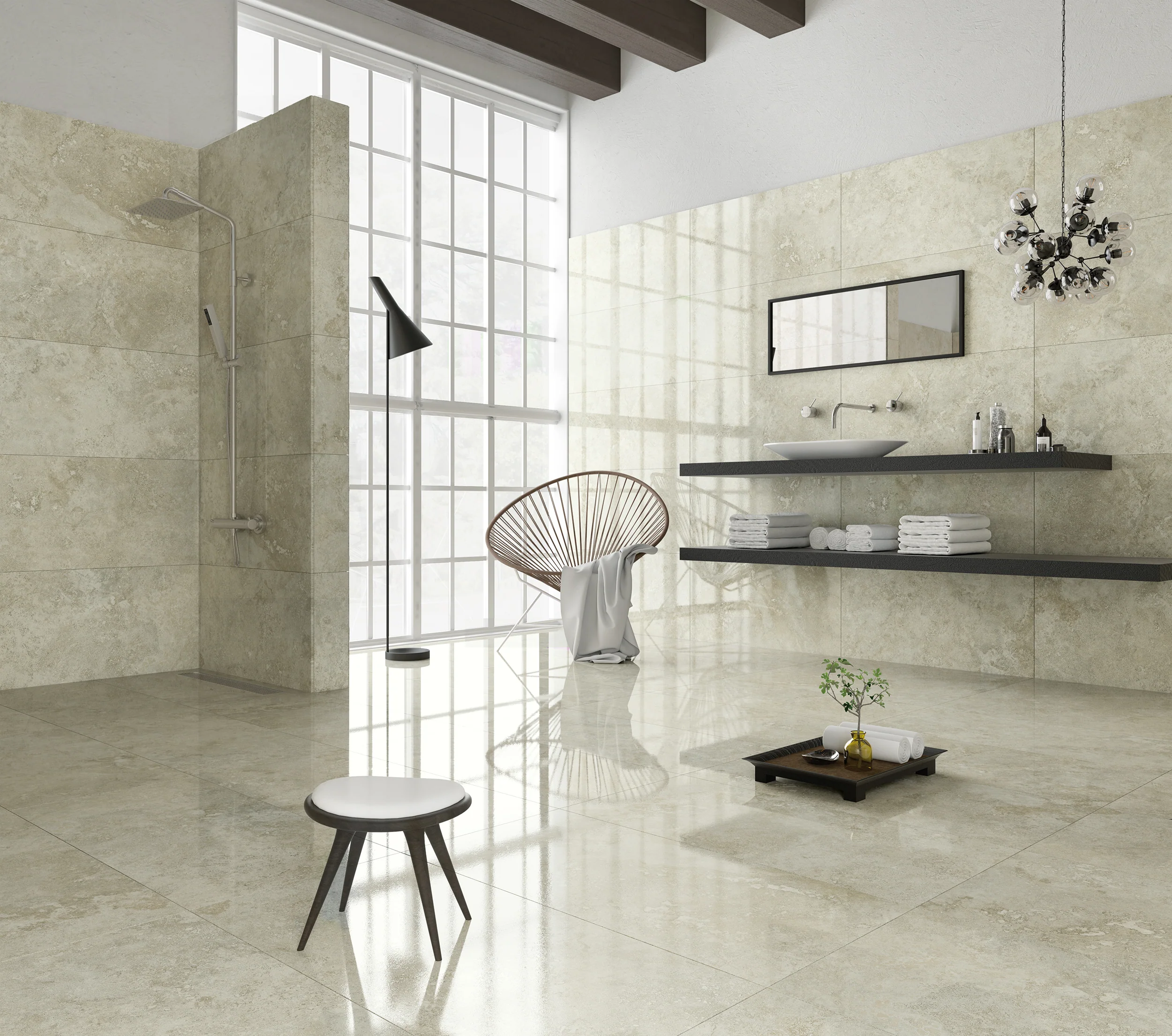 Piso Cerámico Supergres Rectificado Montecarlo 45X90 Cm Cesantoni Cobertura: 1.63 M² Por Caja Pq30330, (Precio Por Metro) - Image 3