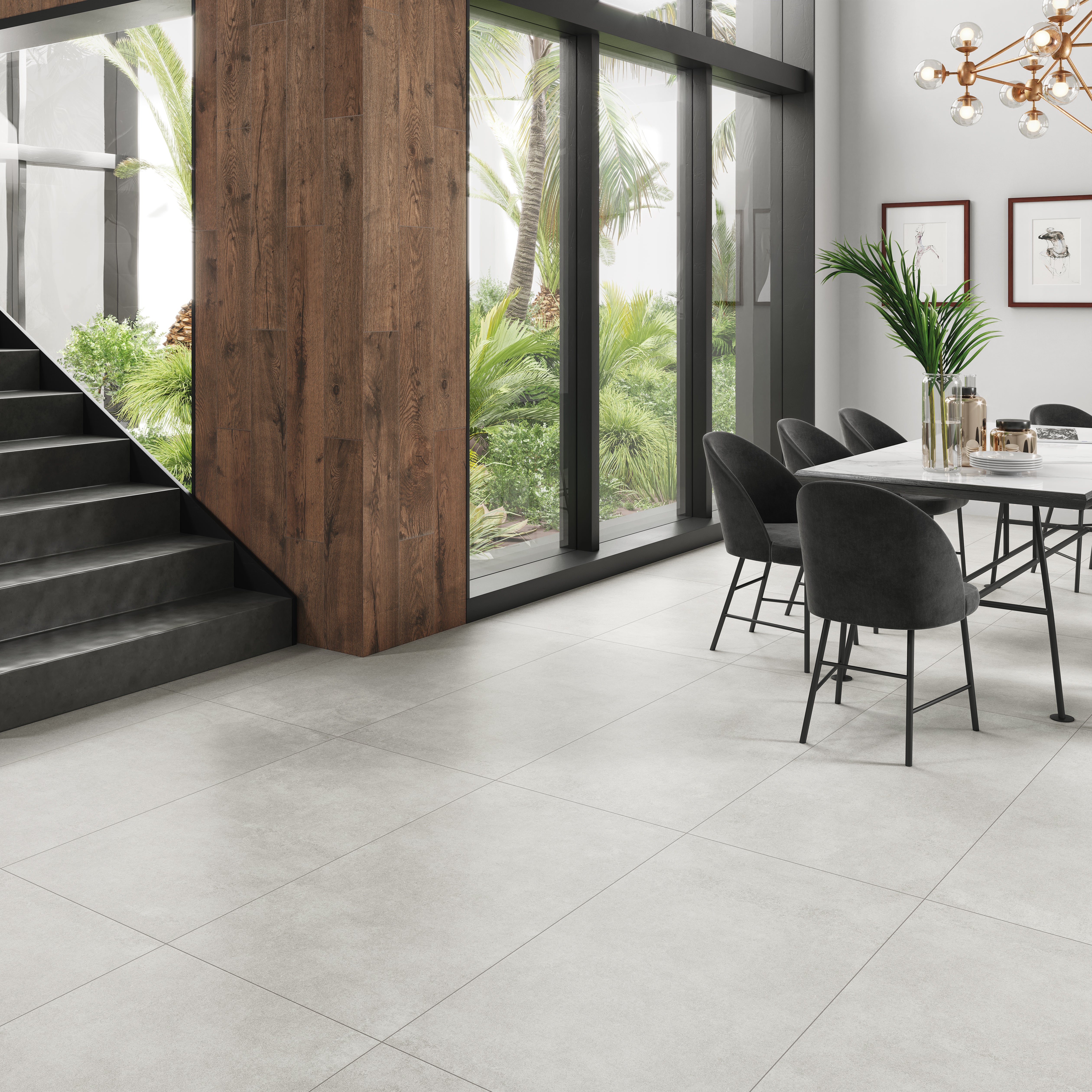 Piso Cerámico Supergres Rectificado Trenton Silver 45X90 Cm Cesantoni Cobertura: 1.63 M² Por Caja Pq3336, (Precio Por Metro) - Image 2