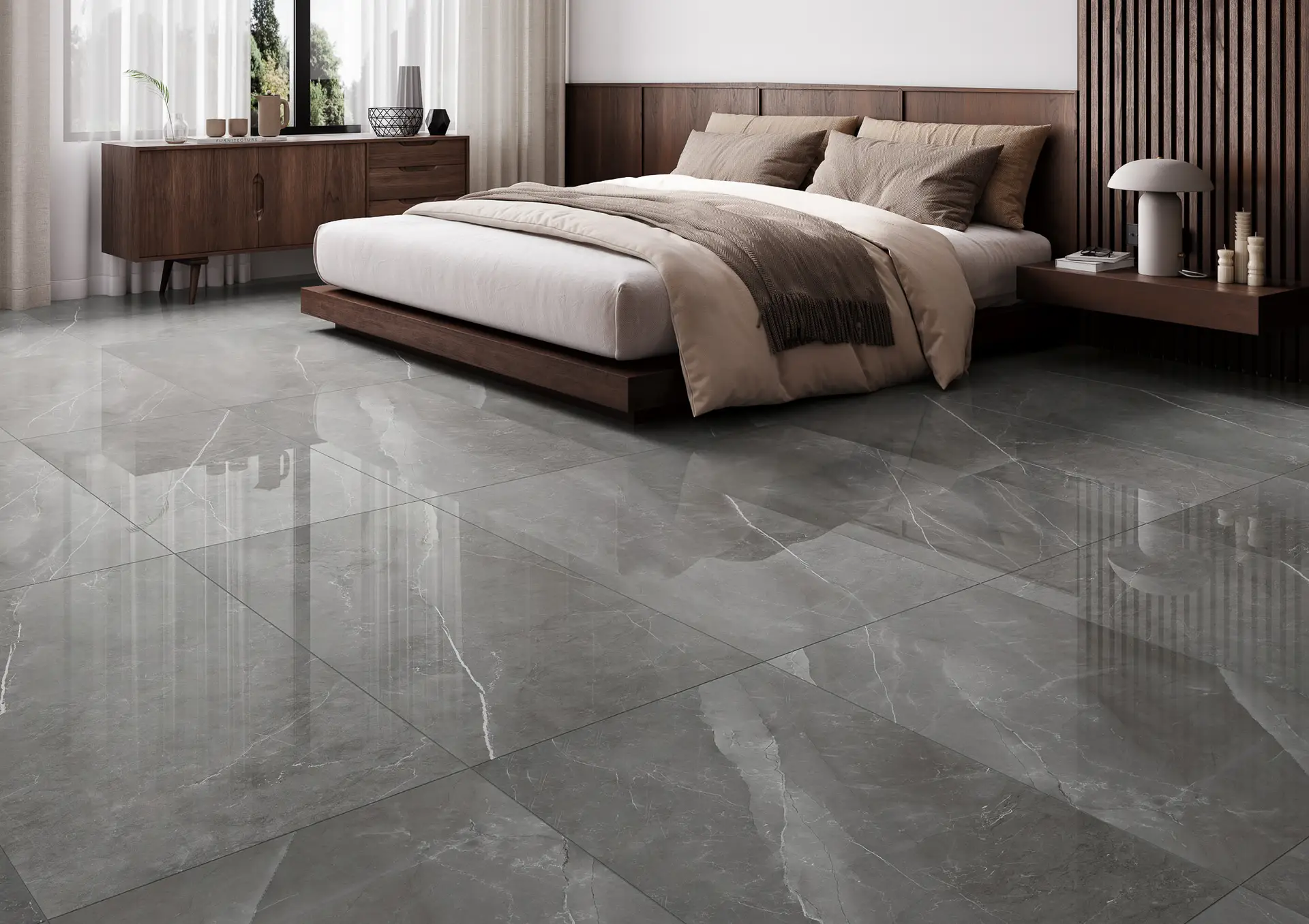 Piso Hazel Pulido Grey, Porcelánico 59.3 X 119 Cm, (Precio Por Metro) - Image 2