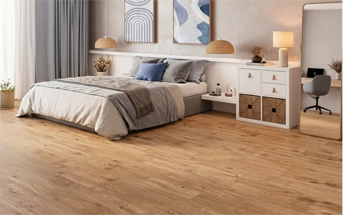 Piso Madera Quiche Natural 18x55 Lquinue15hu (precio por caja) - Image 2