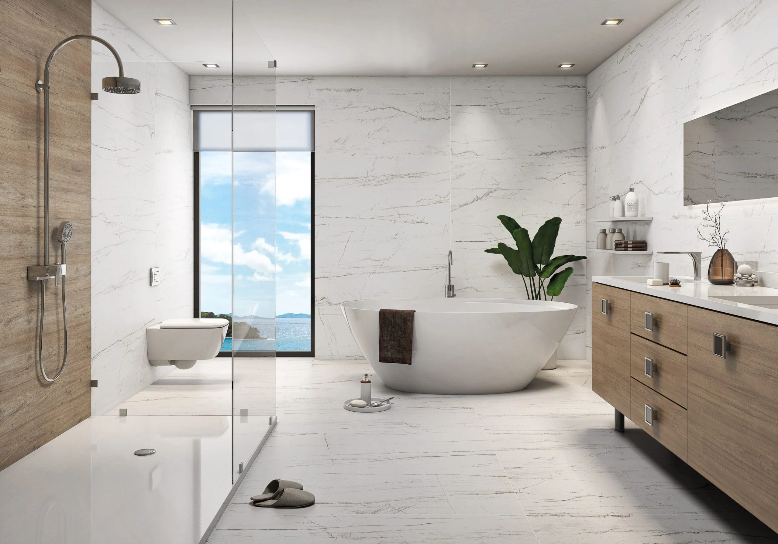 Piso Porcelánico Pulido Rectificado Santorini 60x120 cm (1.44 m²) (Precio por metro) - Image 3