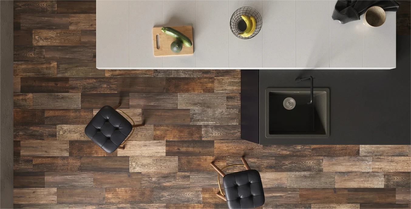 Piso Trinity Wood Mix Dark 18X55 1.69Mt (precio por metro) - Image 2