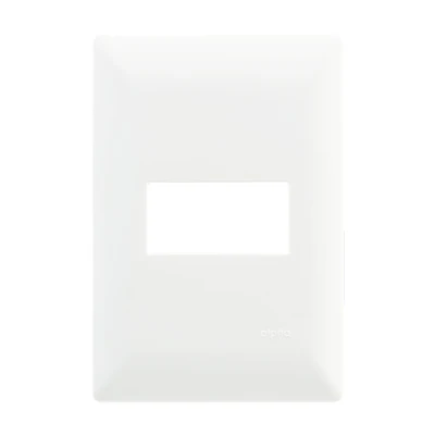 Placa 1 Módulo Estevez Alpha Blanco Ec9791