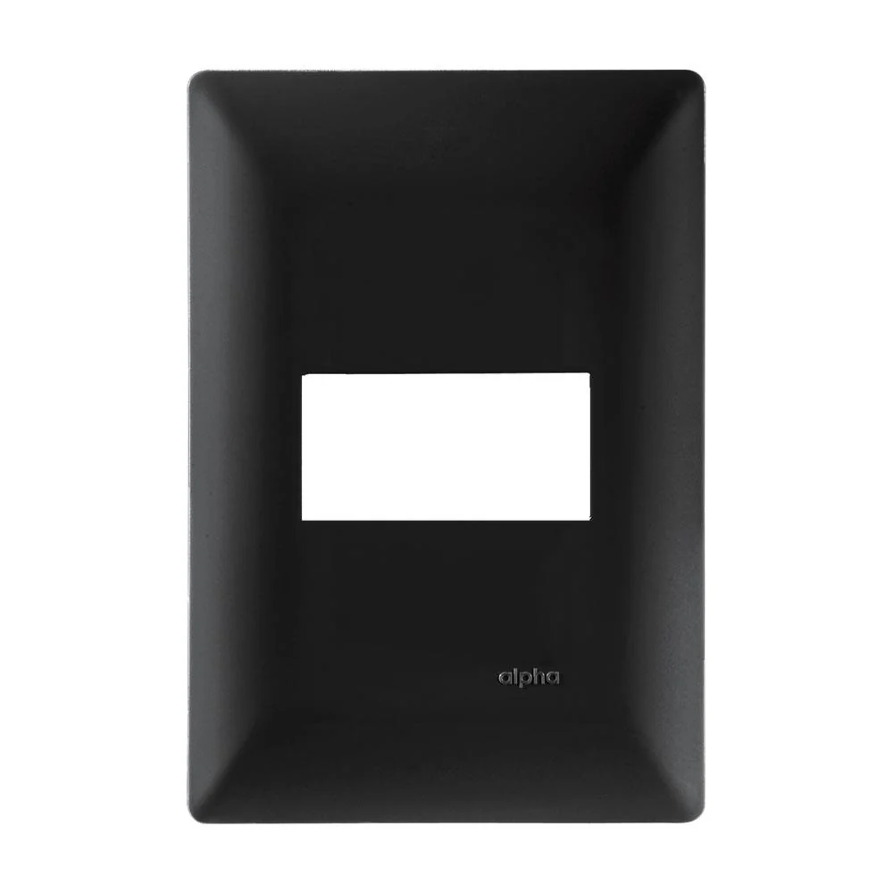 Placa 1 Ventana Black Alpha Estevez Ec9794