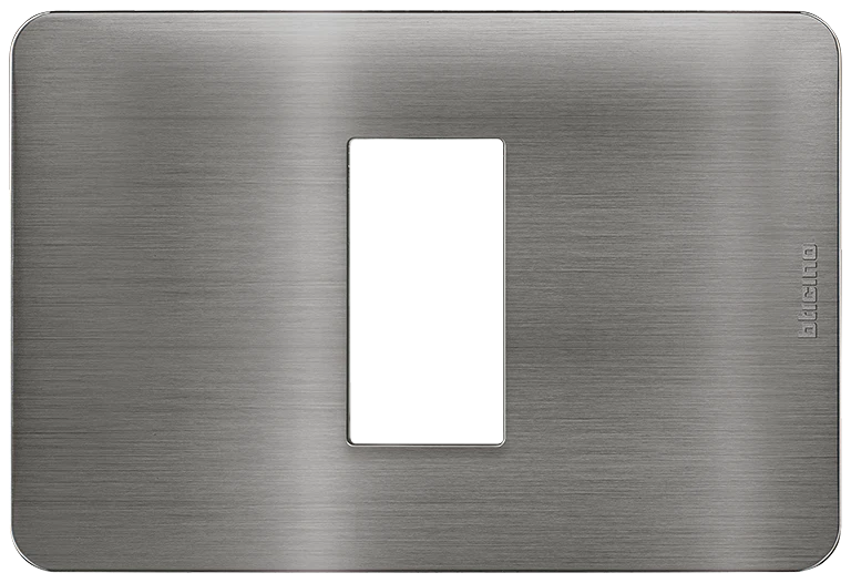 Placa de aluminio color Titanio 1 mod. (Incluye chasis) 1323114