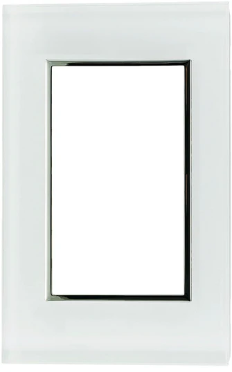 Placa De 3 Módulos Kristal Leviton Kristalo Ec7450