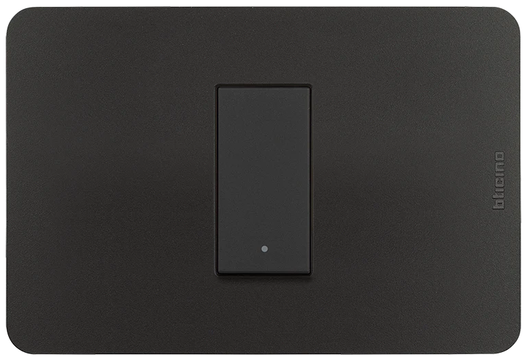 Placa de resina  color Negro Mate 1 mod. (Incluye chasis) 1323115