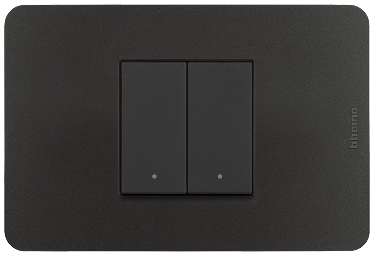 Placa de resina color Negro Mate 2 mod. Centrados (Incluye chasis) 1323129