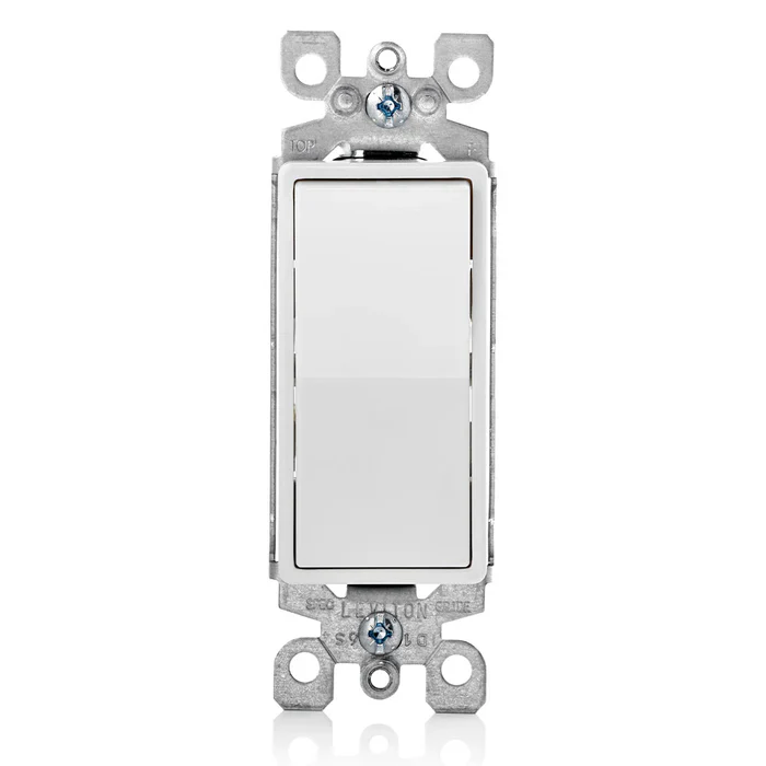 Placa Simple De 3 Módulos 1/3 Color Blanco Leviton Ec7651
